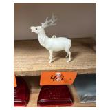 Vintage Plastic Reindeer Ornament