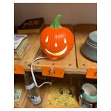 Vtg Electric Pumpkin Jack-O-Lantern