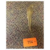 Vtg Brass Parrot Letter Opener
