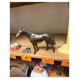 Vintage Metal Horse Figurine