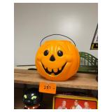 Vtg General Foam Plastics Pumpkin Pail