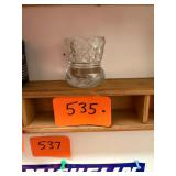 Vintage Pressed Glass Toothpick Holder