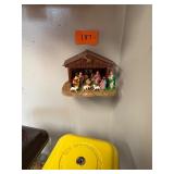 Vintage Plastic Nativity Scene