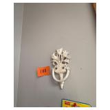 Vintage Cast Metal Floral Door Knocker