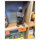 Antique Cast Metal Bear Still Bank