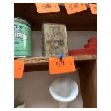 Vintage Metal Book Coin Bank