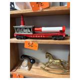 Vtg Lionel Metal Missile Flatcar