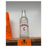 Vintage Coca Cola Cameron Beverages Soda Bottle
