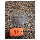Vtg Duesenberg Brass Belt Buckle