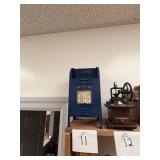 Vintage Metal Air Mail Collection Box Bank