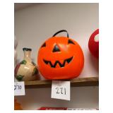 Vintage Empire Plastic Halloween Pumpkin Pail