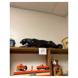 Vintage Ceramic Panther Figurine