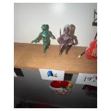 Vintage Plastic Space Figures 1950s