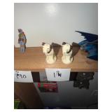 Vintage Ceramic Dog Salt And Pepper Shakers