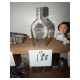 Vintage Clear Glass Bottle Newark Ohio