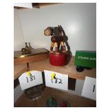 Vintage Wooden Dog Pull Toy