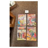 Lot of 4 1950s Superman Comic Books