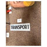 Vintage Transport Glass Sign