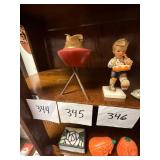 Vintage Red Enamel Tripod Table Lighter