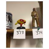 Vintage Wooden Bird Figurine