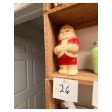 Vintage Santa Claus Rubber Figurine