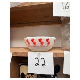 Vintage Pyrex Milk Glass Drummer Boy Bowl