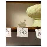 Vintage Frosted Glass Hen On Nest