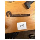 Vintage Buffum Tool Co Cast Iron Hook