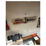 Vintage Mobilgas Special Glass Sign
