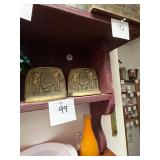 Vintage Steel Foundry Workers Bookends