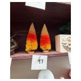 Vintage Bottle Brush Trees