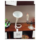Vintage Milk Glass Cornucopia Vase