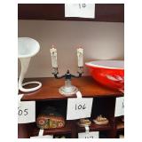 Vintage Electric Two-Light Candelabra S+P Shakers