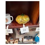 Vintage Art Glass Pumpkin Paperweight