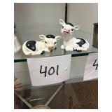 Vintage Ceramic Cow Figurines