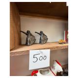 Vintage Metal Southern Belle S+P Shakers