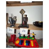 Vintage Cast Iron Railroad Crossing Signal