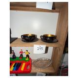 Vintage Chinese Dragon Tea Cups And Saucers