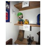 Vintage Nintendo Luigi Plush & Bowser