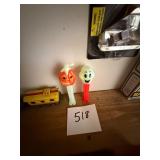 Vintage Pez Dispensers Pumpkin And Ghost