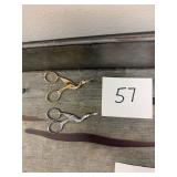 Vintage Stork Embroidery Scissors