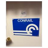 Vintage Conrail Railroad Sign