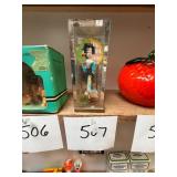 Vintage Japanese Geisha Doll In Case