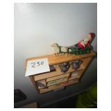 Vintage Santa Sleigh + Reindeer