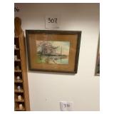 Antique Washington DC Cherry Blossom Print