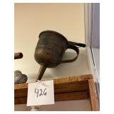 Vintage Copper Funnel w/ Strainer Mechanical