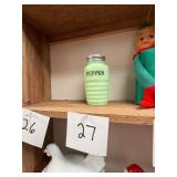 Vintage Jadeite Glass Pepper Shaker