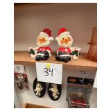 Vintage Holt-Howard Santa Planters 1964