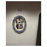 Vintage Smurfs Ceramic Wall Plaque