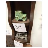 Vintage Ceramic Jeep Planter